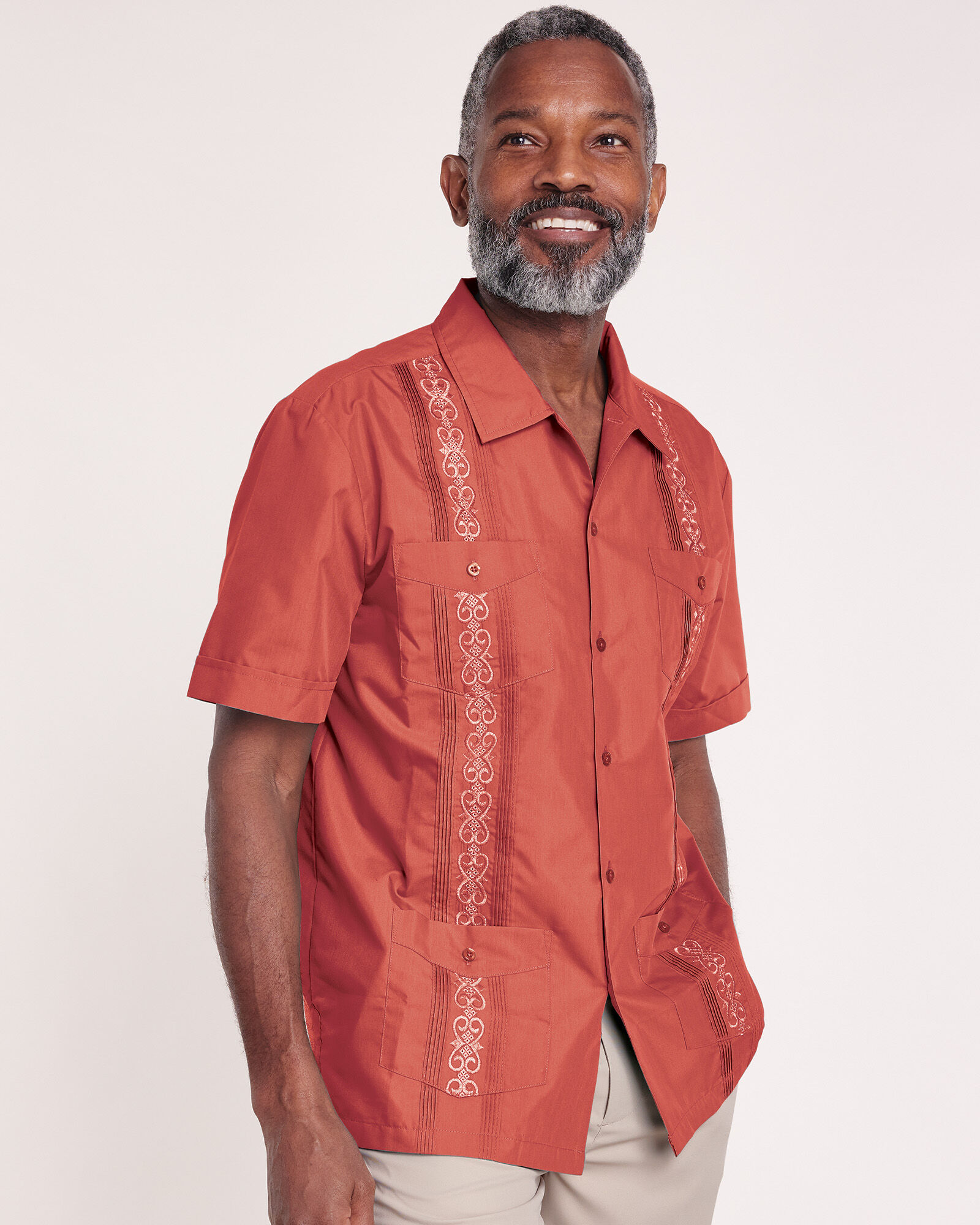 John Blair Short Sleeve Guayabera Shirt Blair