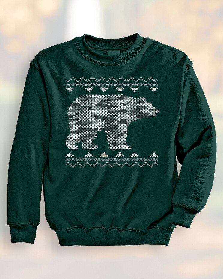 Jacquard Bear Sweatshirt image number 1