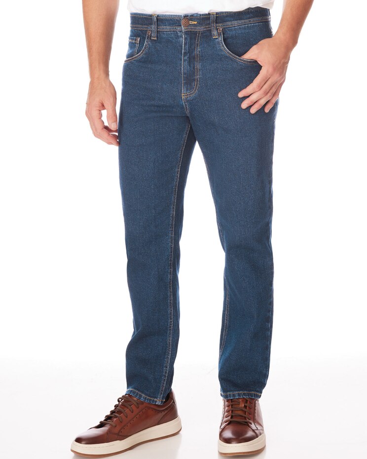Scandia Woods Slim-Fit Hidden Elastic-Waist Flex Jeans image number 1