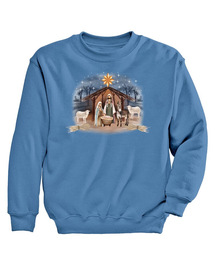 Christmas Manger Graphic Sweatshirt image number 1