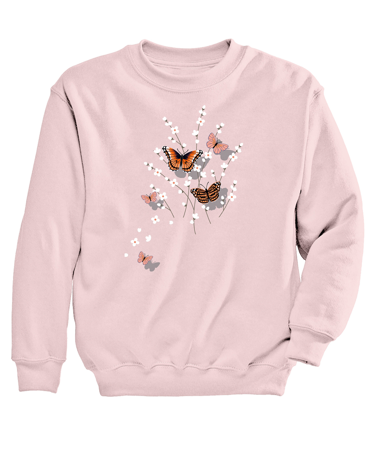 Butterfly Shadows Graphic Sweatshirt image number 1