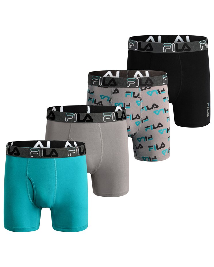 Fila 4-Pack Cotton Boxer Briefs image number 1
