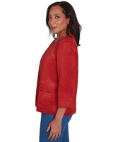 Alfred Dunner® Harvest Moon Timeless Suede Jacket thumbnail number 2