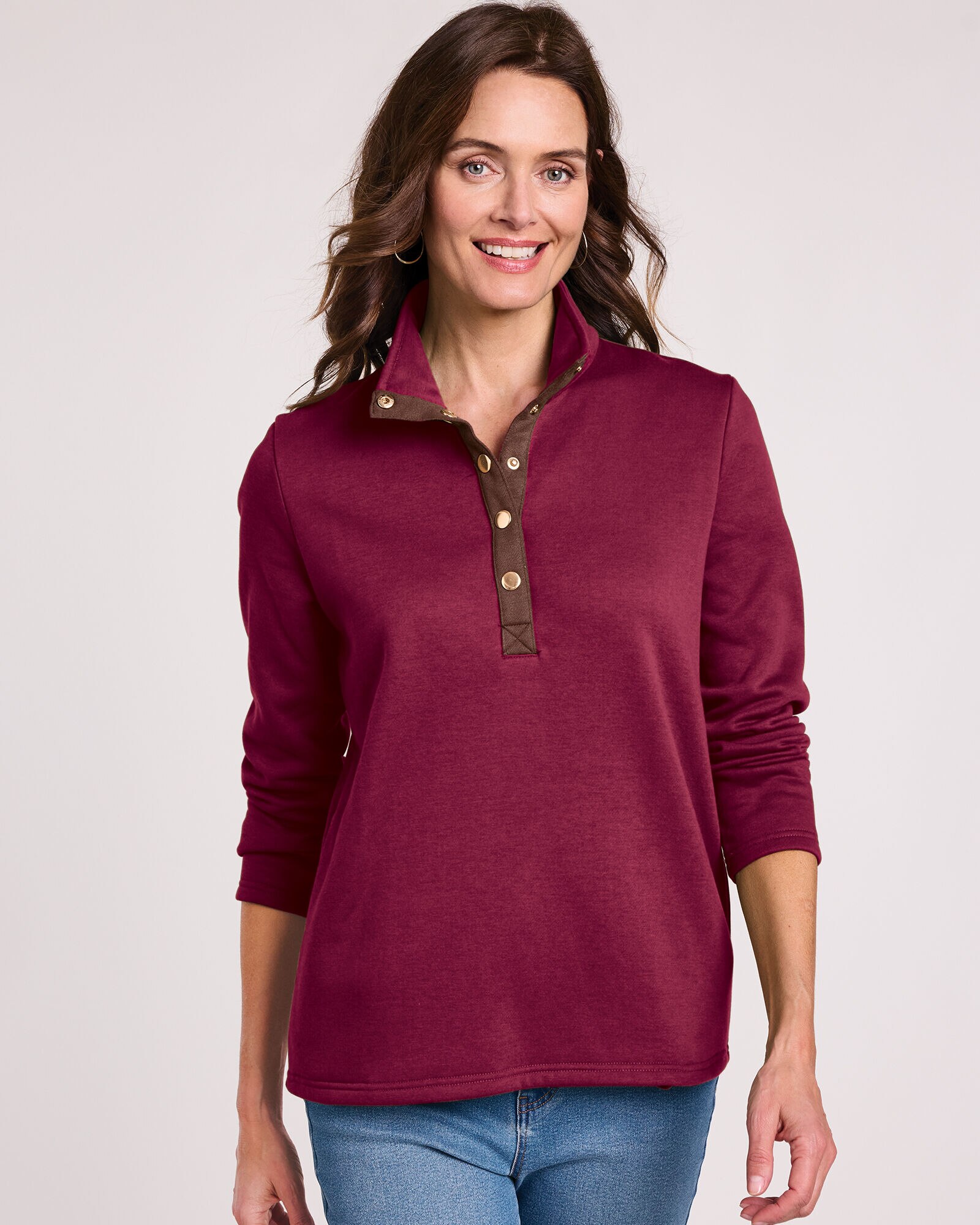 Henley sweatshirt womens new arrivals