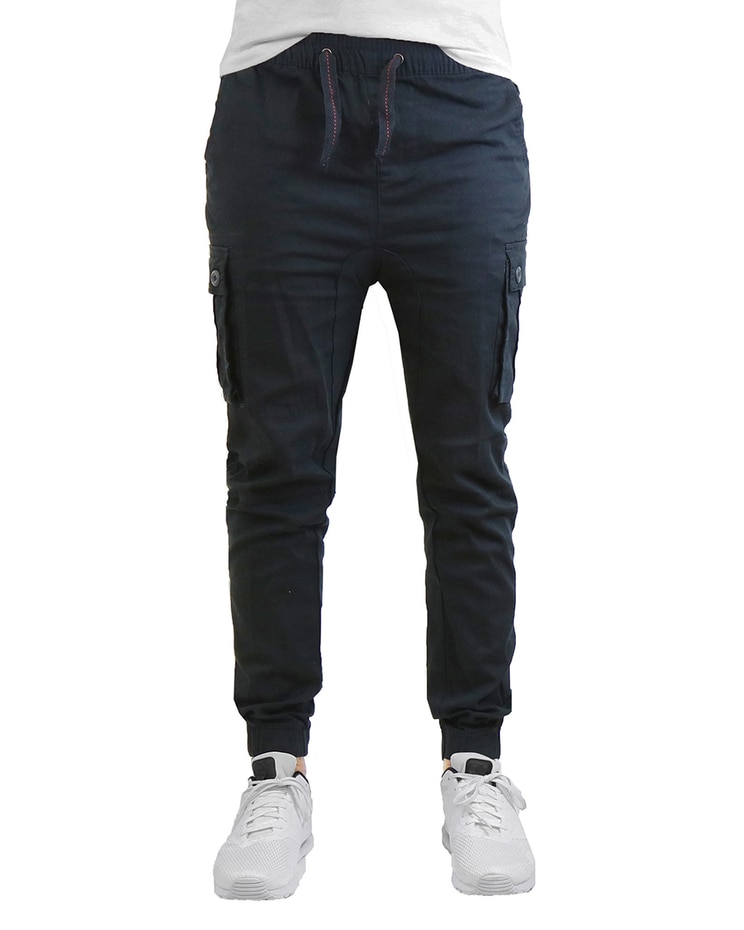 Galaxy by Harvic Slim Fit Stretch Cotton Twill Cargo Jogger Pants image number 1