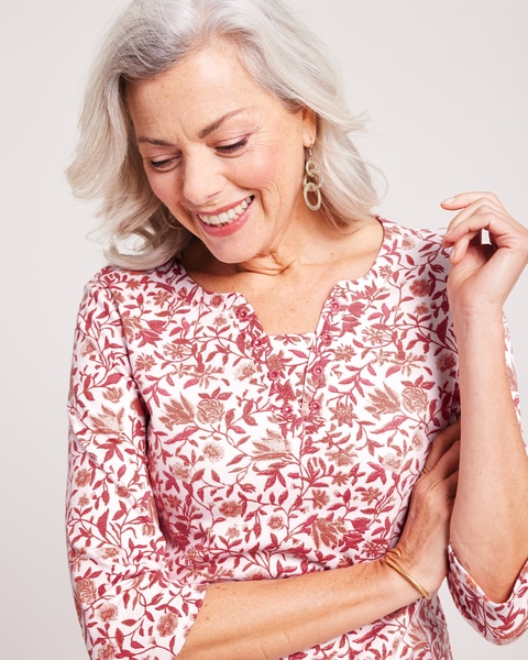 Essential Knit Layered Look Top