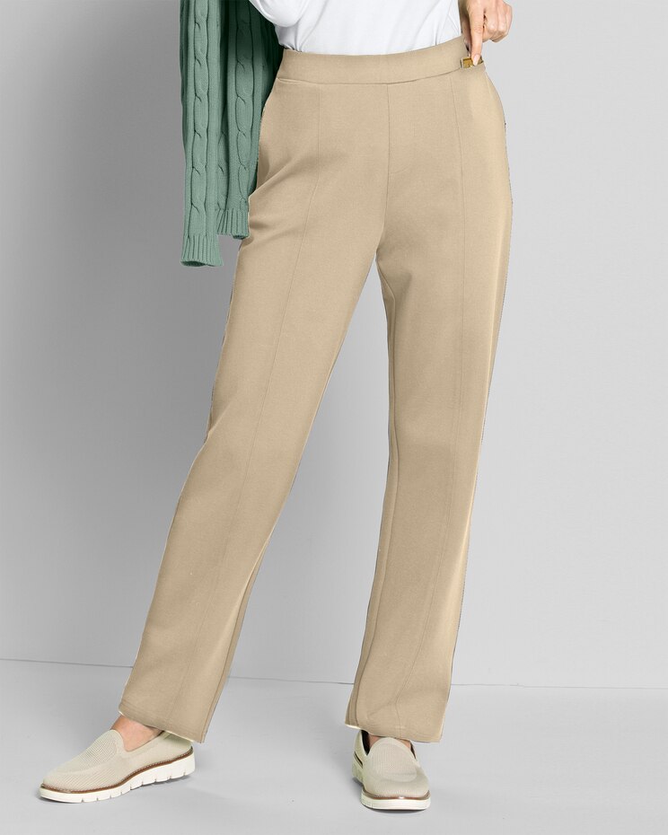 FlexKnit 7-Pocket Straight Pull-On Pants image number 1