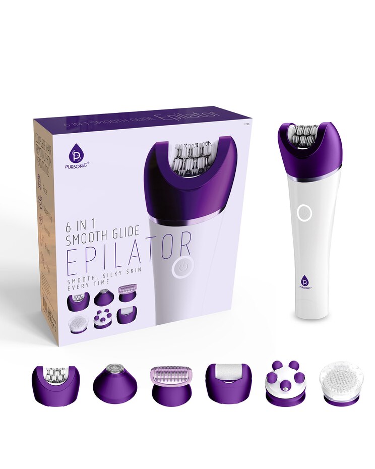 Pursonic 6-in-1 Smooth Glide Epilator image number 1
