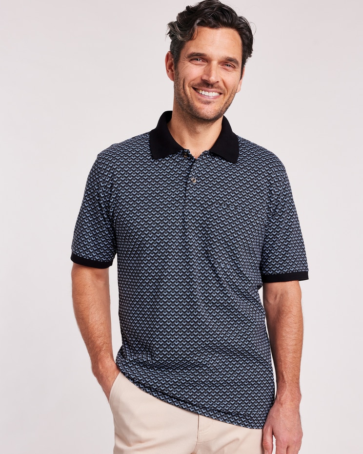 John Blair Short-Sleeve Piqué Knit Polo image number 4