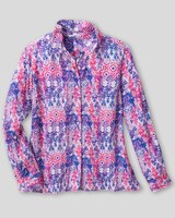 Ikat-Print Crinkle Shirt thumbnail number 2