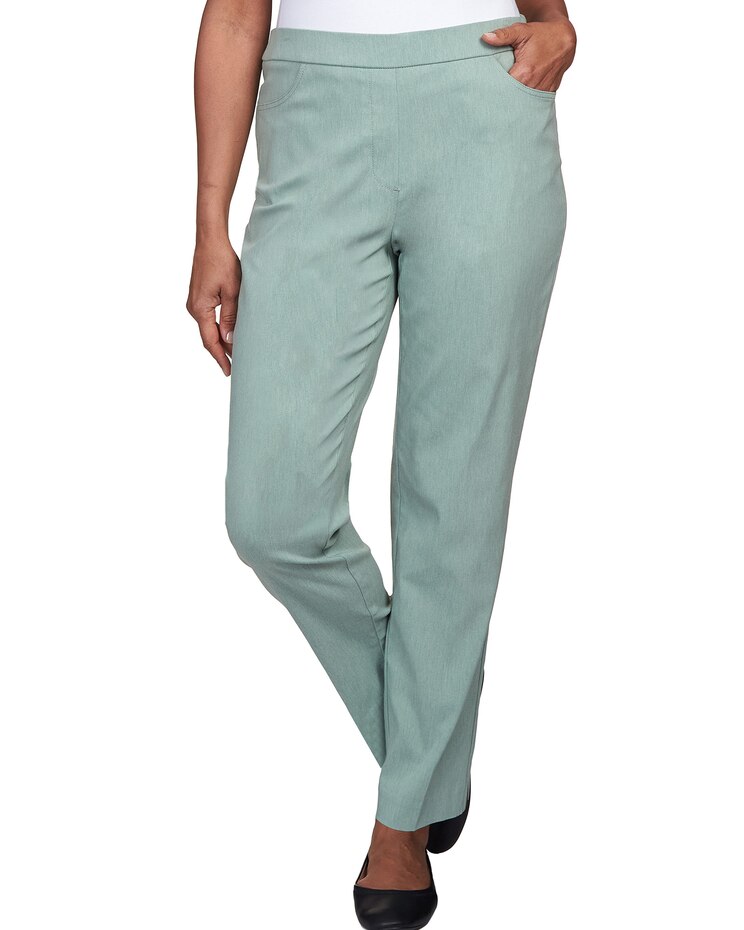 Alfred Dunner® St.Moritz Allure Fly Front Average Length Pant image number 1