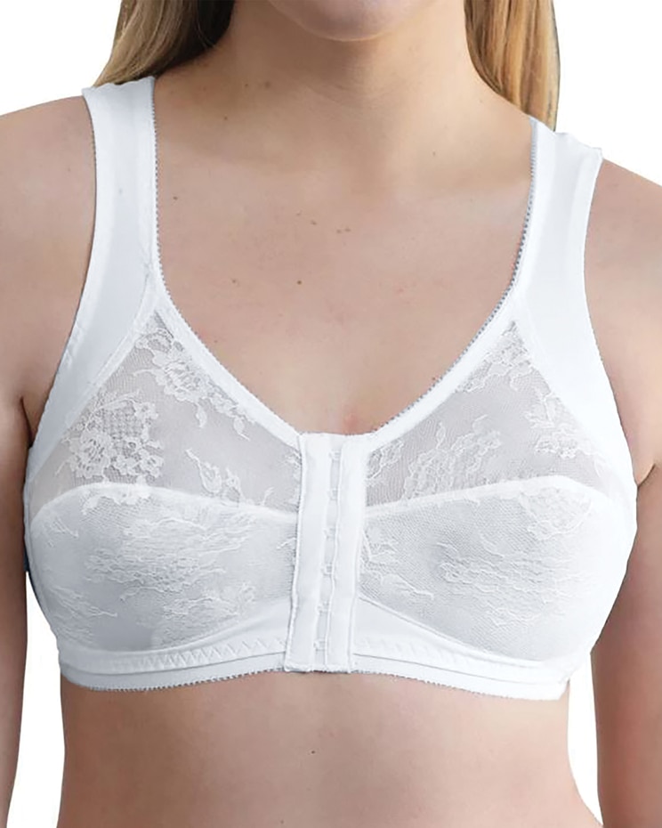 Wireless Front Closure Back Support Bandeau Bra image number 1