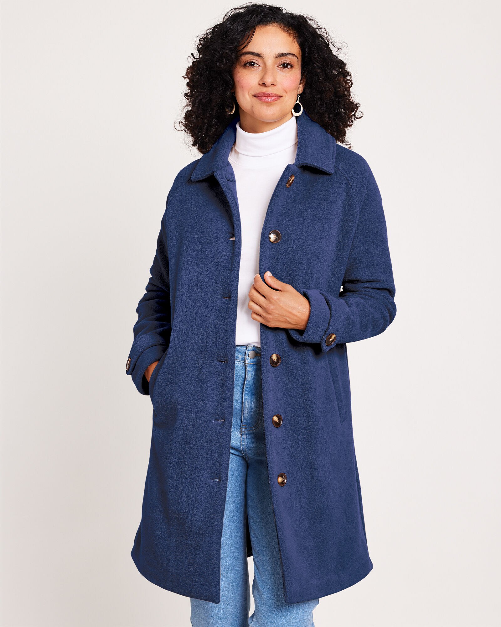 Scandia Fleece Balmacaan Coat Blair