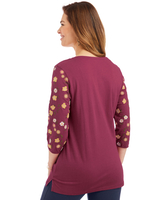 V-Neck Embroidered Tunic thumbnail number 2
