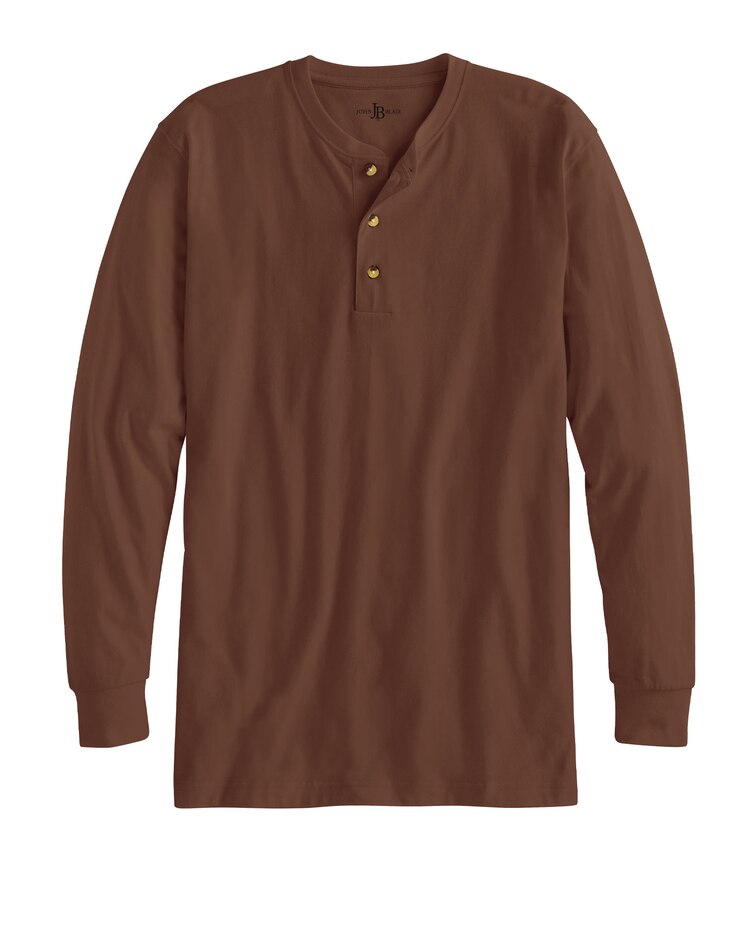 John Blair Everyday Jersey Knit Long-Sleeve Henley image number 1