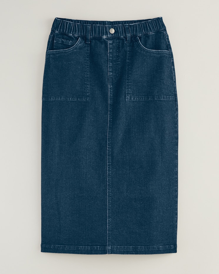 DenimEase™ Flat Waist Skirt image number 4