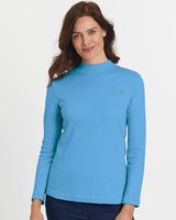 Essential Knit Long Sleeve Mock Top thumbnail number 1