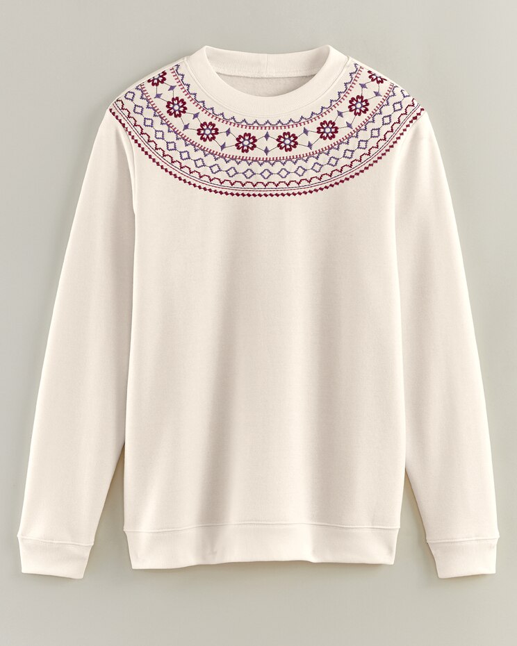 Better-Than-Basic Embroidered Sweatshirt image number 1