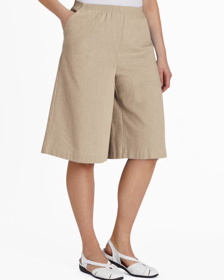 Crinkle Calcutta Cloth Split Skirt image number 1