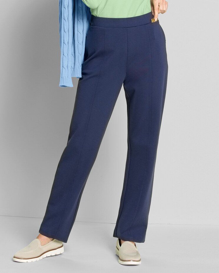 FlexKnit 7-Pocket Straight Pull-On Pants image number 1