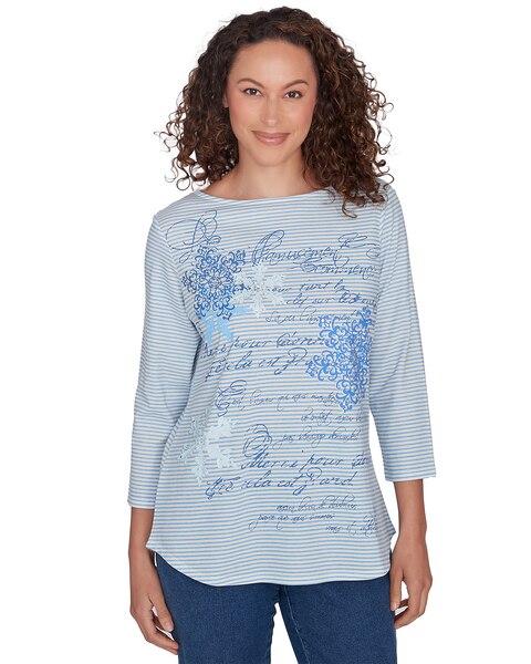 Ruby Rd® Must Haves II Knit Snowflakes Top