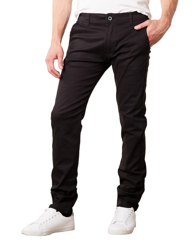 Galaxy By Harvic Slim Fit Stretch Cotton Chino Casual Pants image number 1