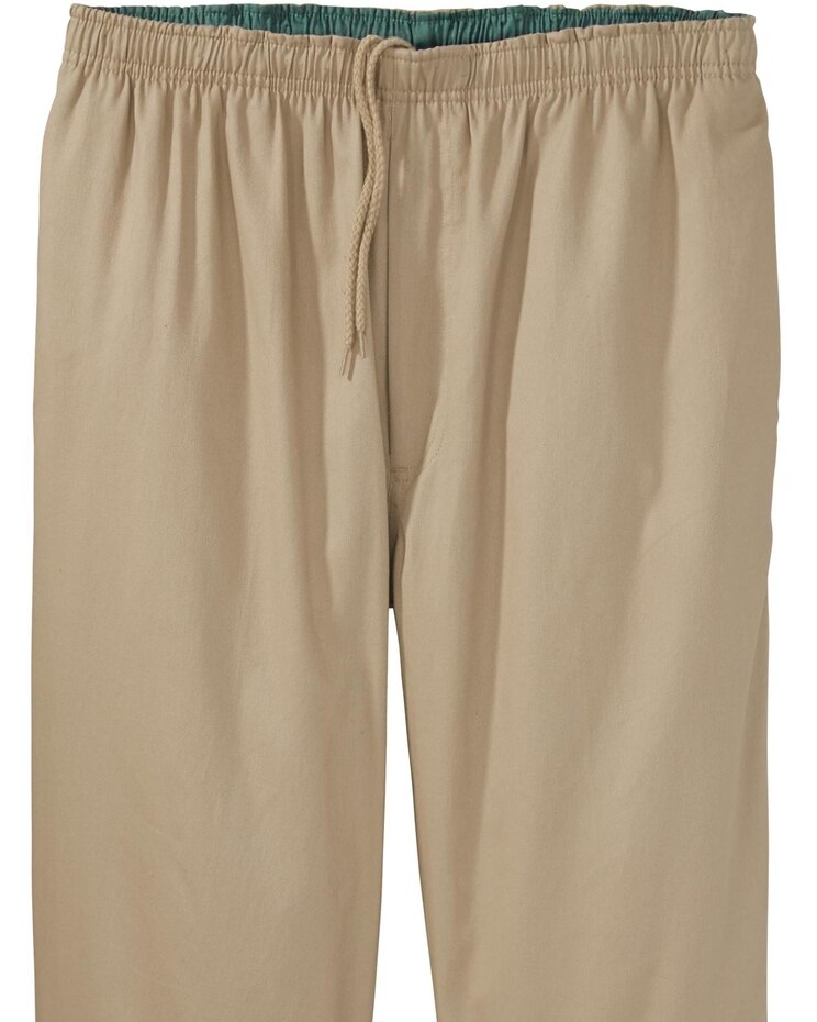 Haband Men's Casual Joe® Stretch Waist Cotton Pants image number 1