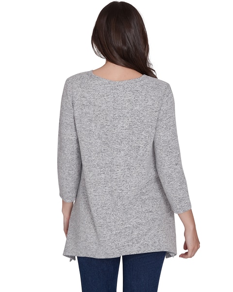 Ruby Rd® Cozy Season Knit Sharkbite Top