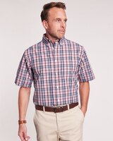 Cotton Traders Short Sleeve Plaid Sport Shirt thumbnail number 1