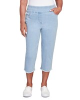 Alfred Dunner® Superstretch Denim Fringe Capri Pant thumbnail number 1