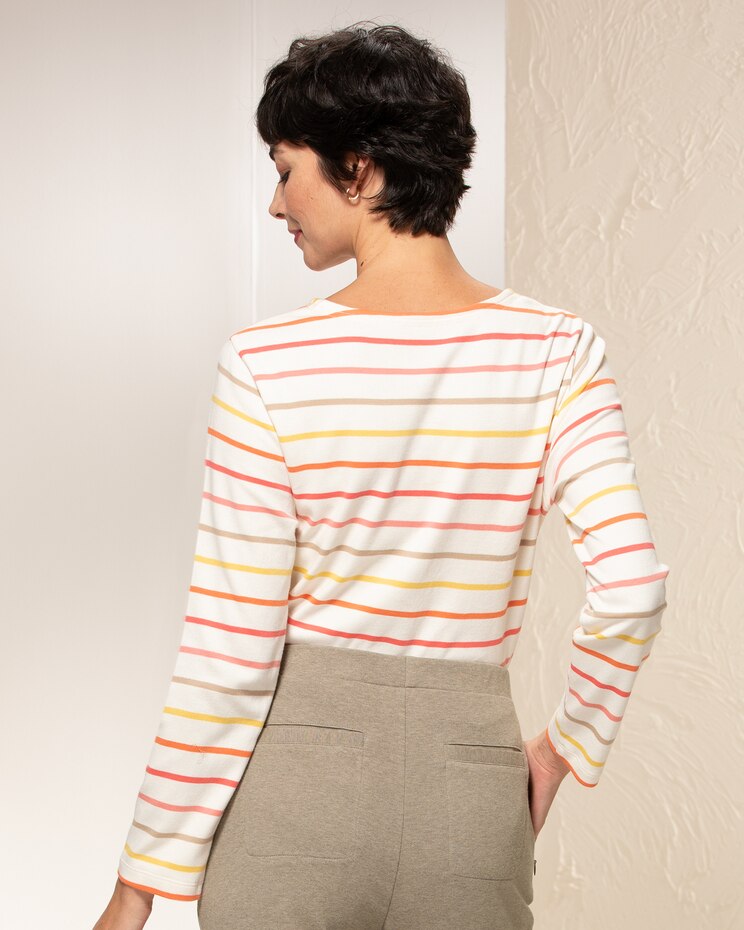 Essential Cotton Striped Tee image number 4