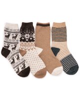 MUK LUKS® Womens Holiday Boot Socks 4Pr Pack thumbnail number 1