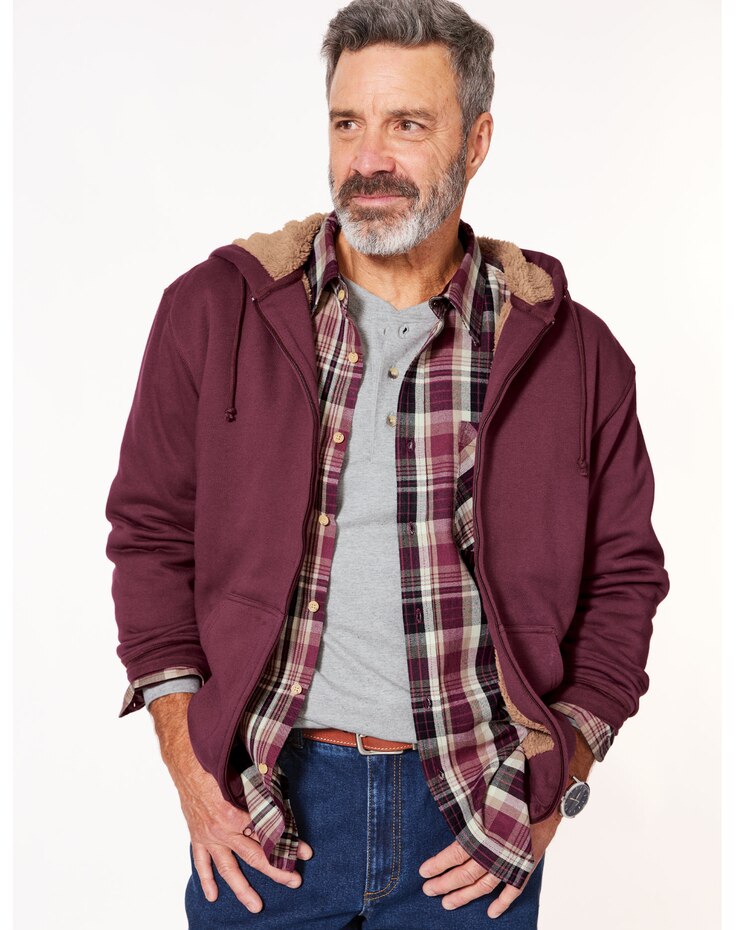 John Blair® Supreme Fleece Sherpa Lined Hoodie image number 5
