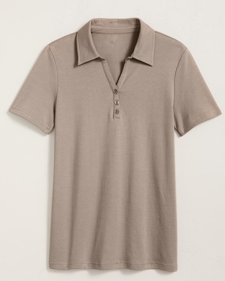 Essential Knit Polo Top image number 1