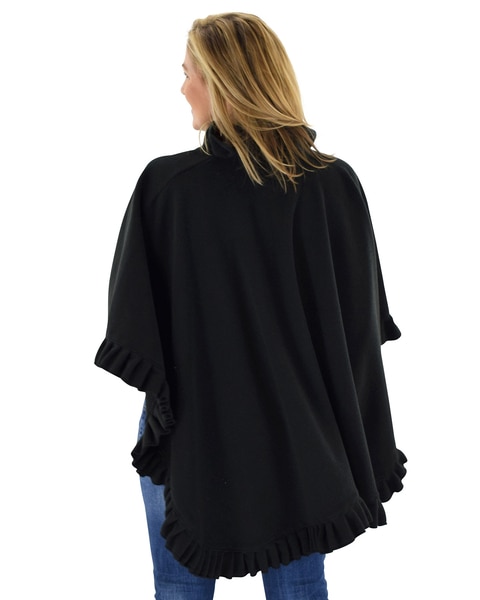 Ruffle Fleece Wrap & Glove Set