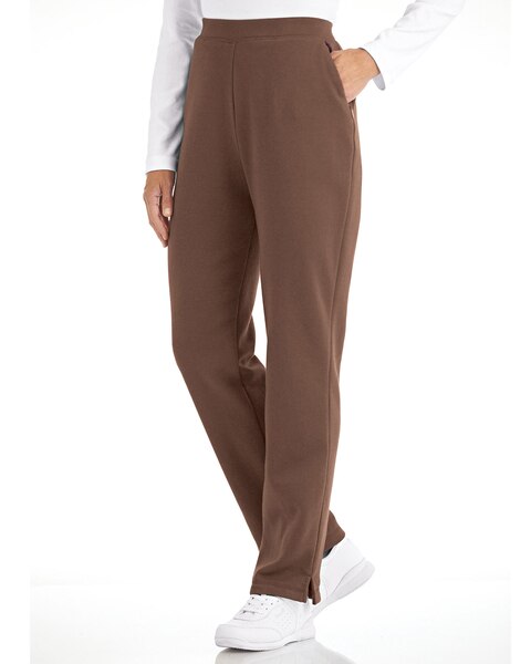 Zip-Pocket Pull-On Fleece Pants