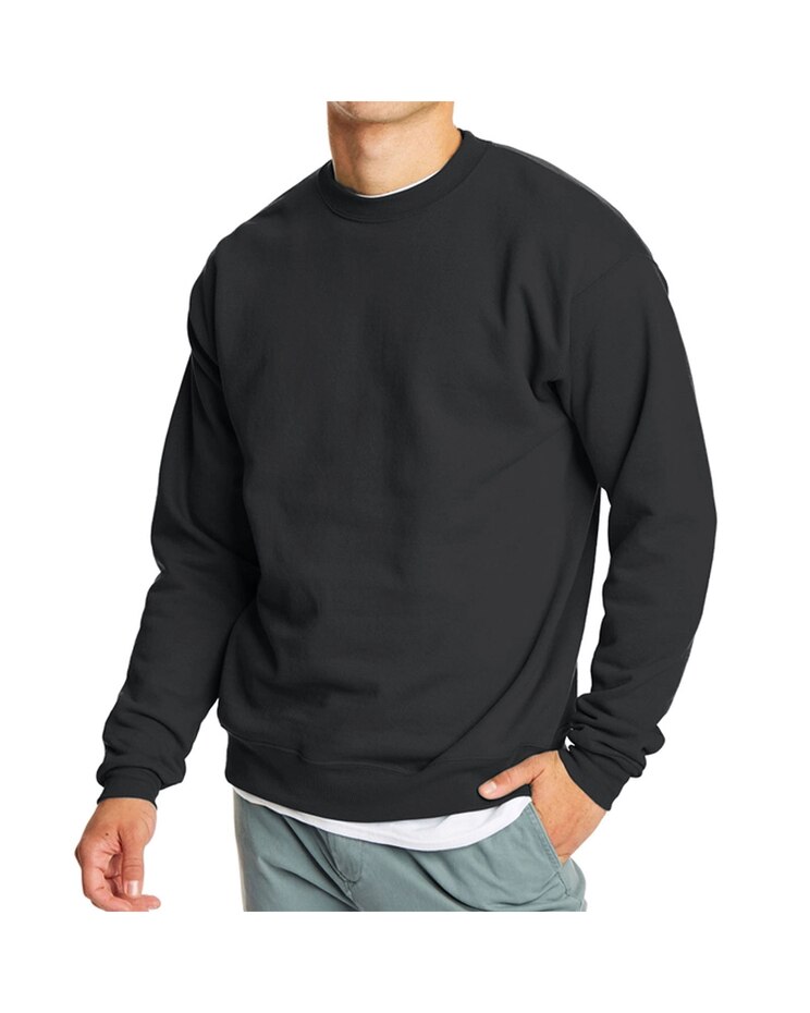 Men's Crew Neck Fleece-Lined Pullover Sweater image number 1