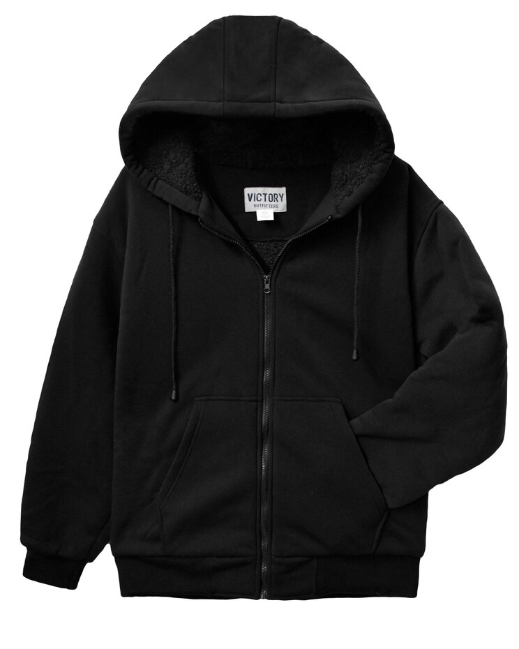 Victory Men's Sherpa Lined Heavy Weight Hoodie image number 1