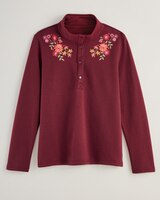 Embroidered Fleece Henley Set thumbnail number 3