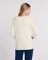 Essential Knit Square Neck Embroidered Top thumbnail number 3