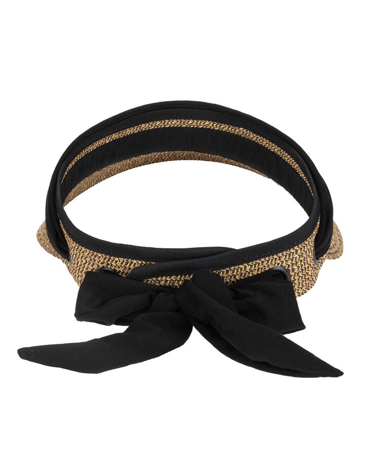 Crew -  Ultrabraid Visor With Cotton Fabric Band Hat image number 4