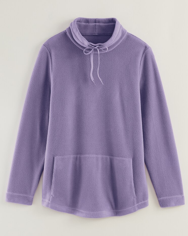 Scandia Fleece Drawstring Mock Tunic image number 4