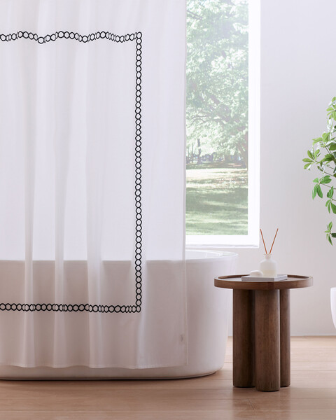 Anti-Allergen Savoy Cotton Shower Curtain