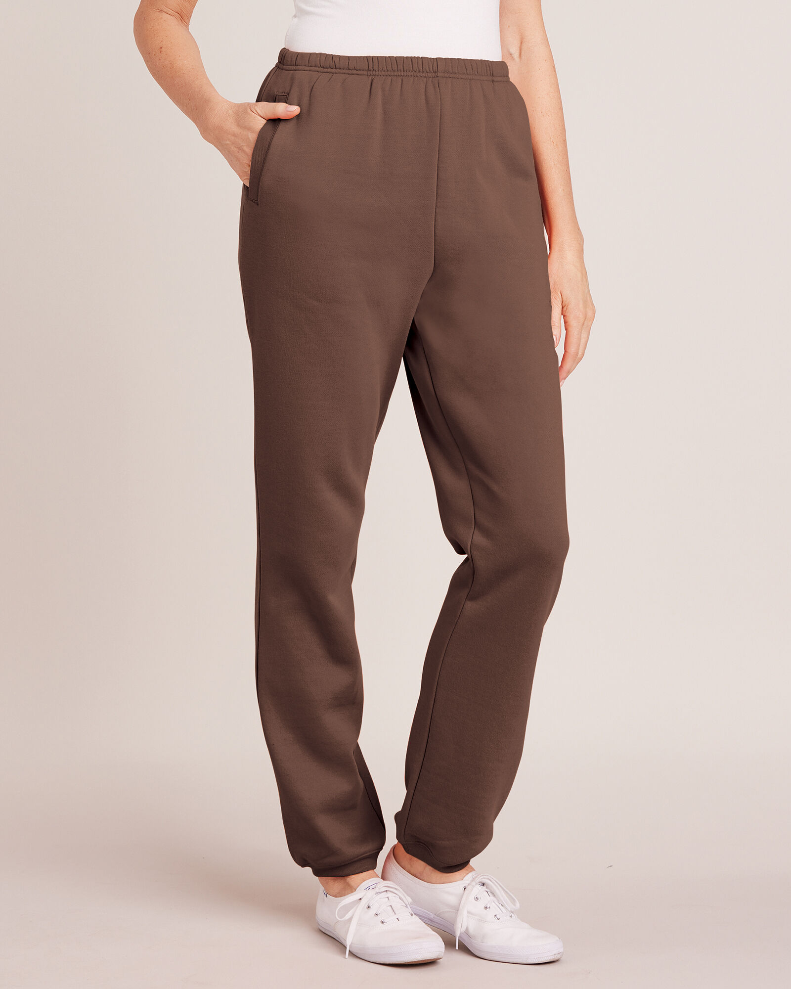 Better Than Basic Elastic Waist Fleece Pants Blair