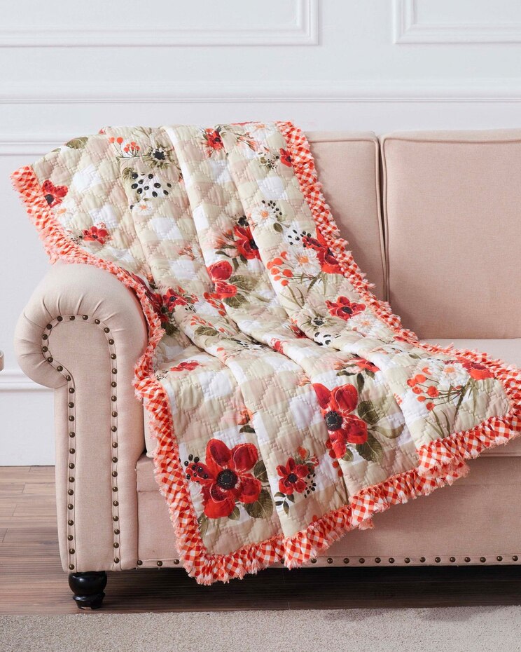 Greenland Home Fashions Wheatly Throw Blanket image number 1