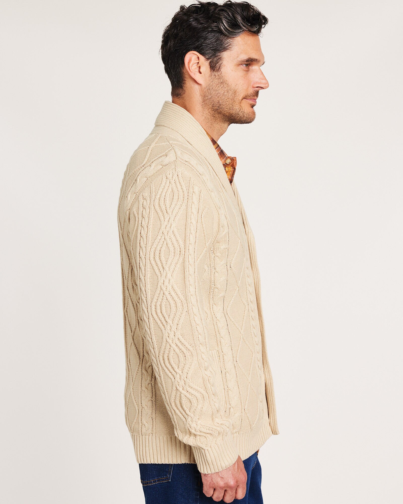 John Blair® Fisherman Shawl Collar Cardigan | Blair