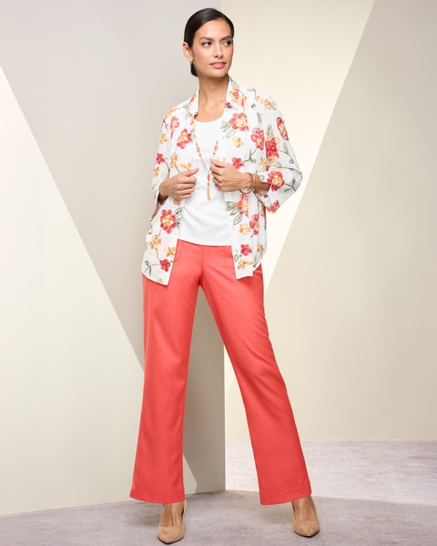 Embroidered Flowers 2-in 1 Top by Alfred Dunner