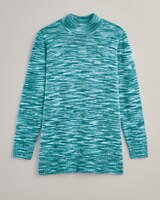 Spaced Dyed Mock Neck Sweater thumbnail number 5