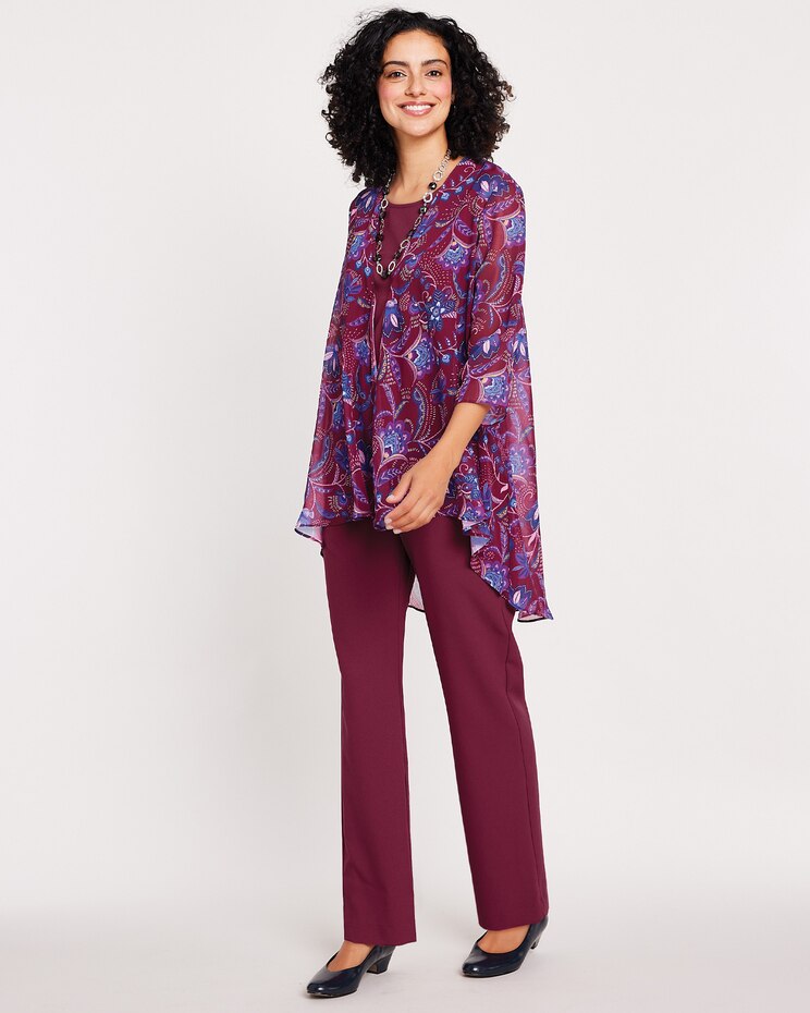 Three-Piece Duster Pants Set image number 1
