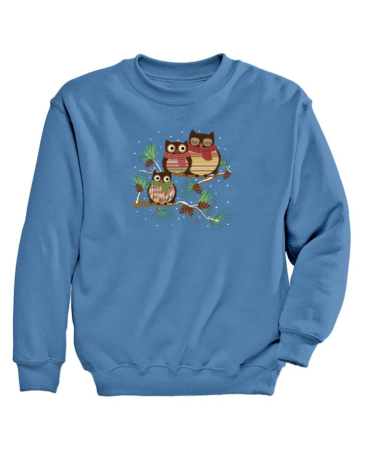 Winter Owl Graphic Sweatshirt image number 1